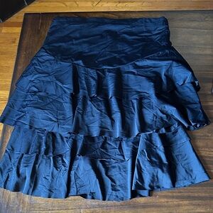 Maternity Black Tiered Skirts 2